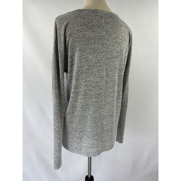 Rag & Bone Theo Long Sleeve Tee Small Grey Marled - Picture 4 of 10